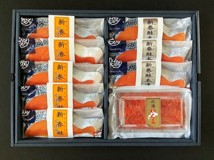 鮭 特選鮭木箱詰時知らず（半身約800g） | すべての商品 | 釧路北匠 (TS