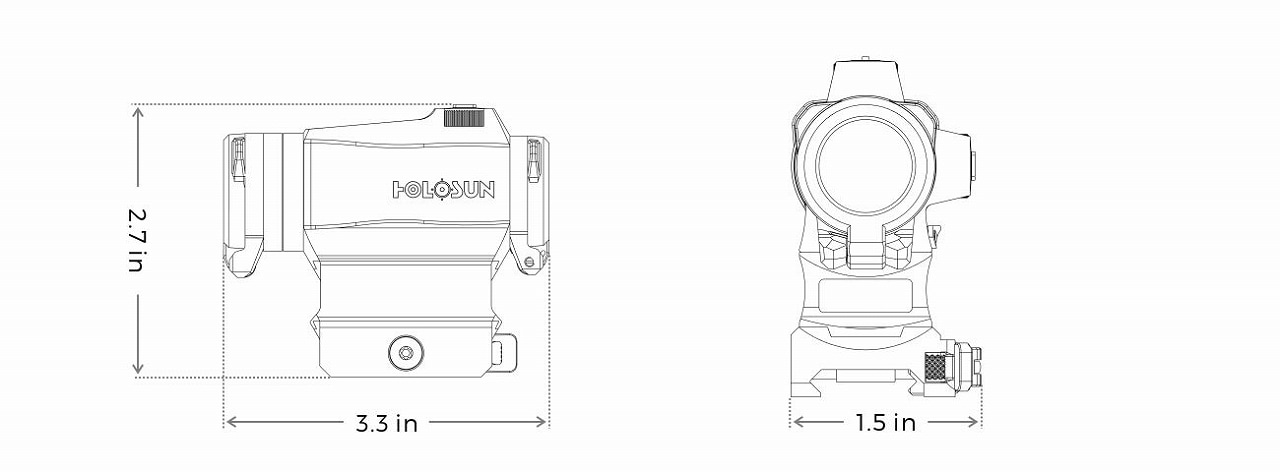 ホロサン ドットサイト HS515CM HOLOSUN | TSUBOMI Arms.net