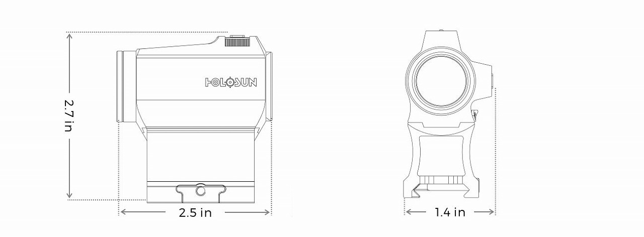 ホロサン ドットサイト HS503CU-FDE HOLOSUN | TSUBOMI Arms.net