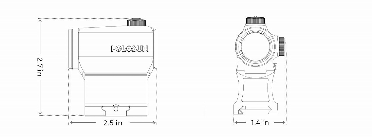 HOLOSUN HS403B ホロサン　ドットサイト ホロサン ドットサイト HS403R HOLOSUN | TSUBOMI Arms.net