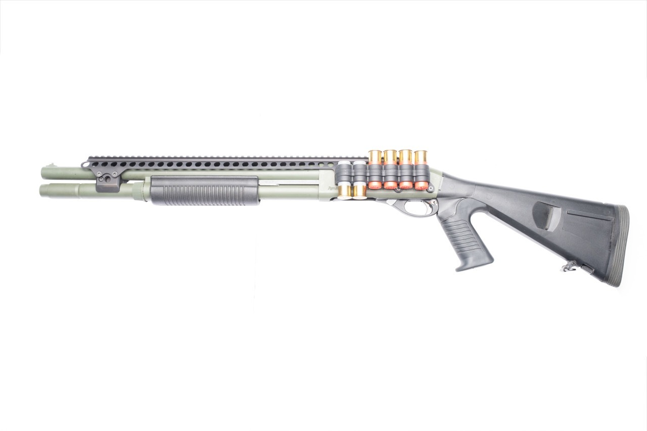 メサタクティカル SureShell? Polymer Carrier And Saddle Rail For Rem 870 W/ Mag Clamp (6-Shell, 12-GA, 20 In)
