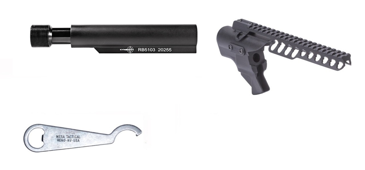 メサタクティカル High-tube? Hydraulic Recoil Starter Pack for Rem 870 (12-GA, 9? in rail) Mesa Tactical 9612