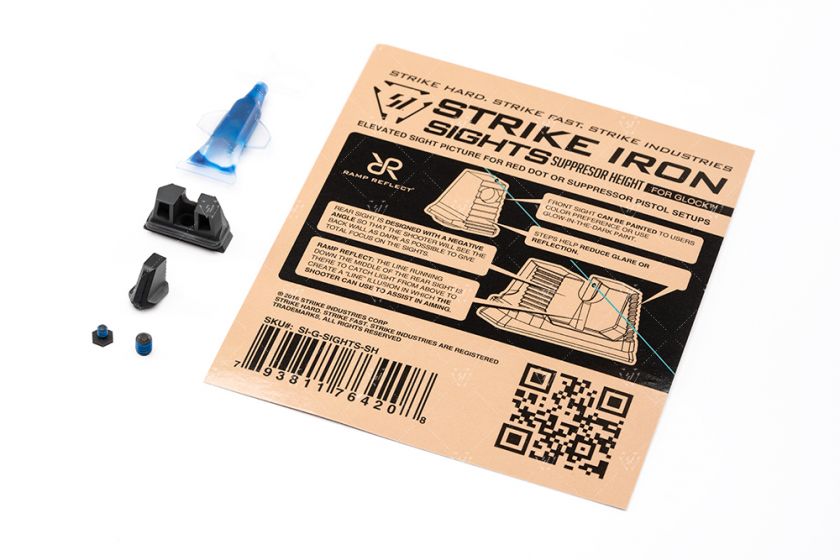 ���ȥ饤����������ȥ꡼ Strike Iron Front & Rear sights for M&P9 - Suppressor Height Strike Industries SI-MP9-SIGHTS-SH