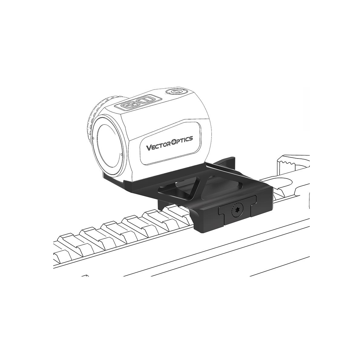 ٥ץƥ ޥ åѡѥ饤ޥ Vector Optics Scrapper 1x20 Cantilever Quick Release Riser Mount for Picatinny Rail RD69-QD01 åѡѥ饤ޥ