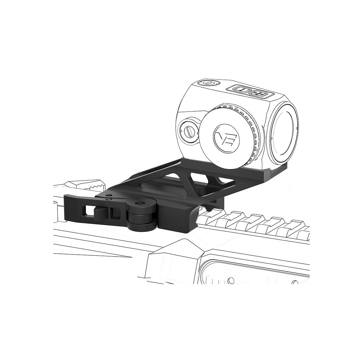 ٥ץƥ ޥ åѡѥ饤ޥ Vector Optics Scrapper 1x20 Cantilever Quick Release Riser Mount for Picatinny Rail RD69-QD01 åѡѥ饤ޥ