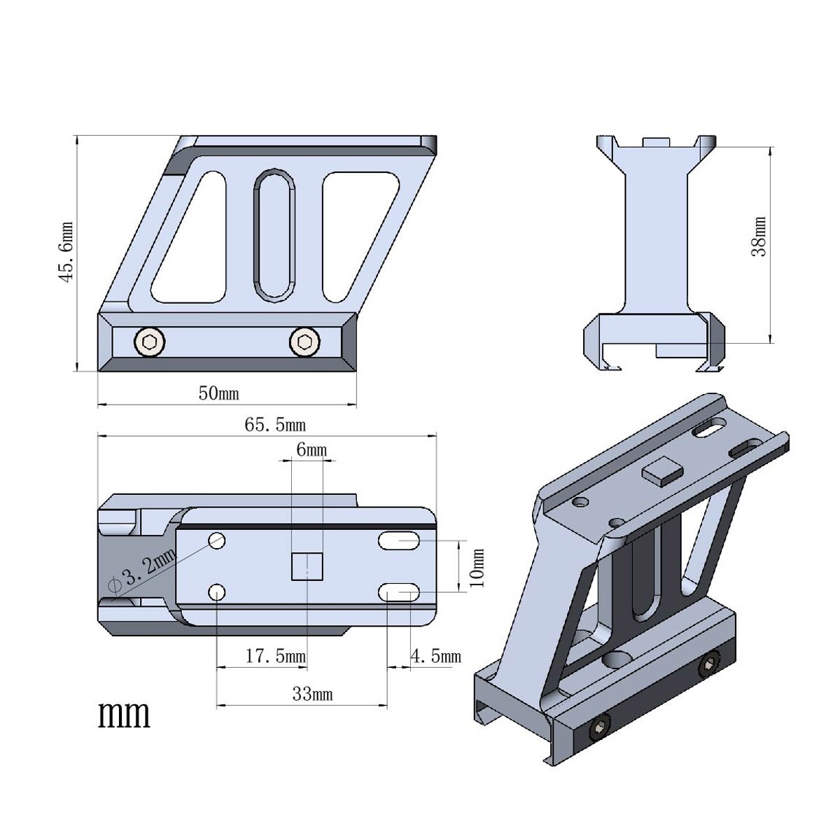 ٥ץƥ 1.5 ץե С ԥƥˡ饤ޥ Vector Optics 1.5'' Profile Cantilever Picatinny Riser Mount MAV-P15