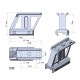 ٥ץƥ 1.5 ץե С ԥƥˡ饤ޥ Vector Optics 1.5'' Profile Cantilever Picatinny Riser Mount MAV-P15