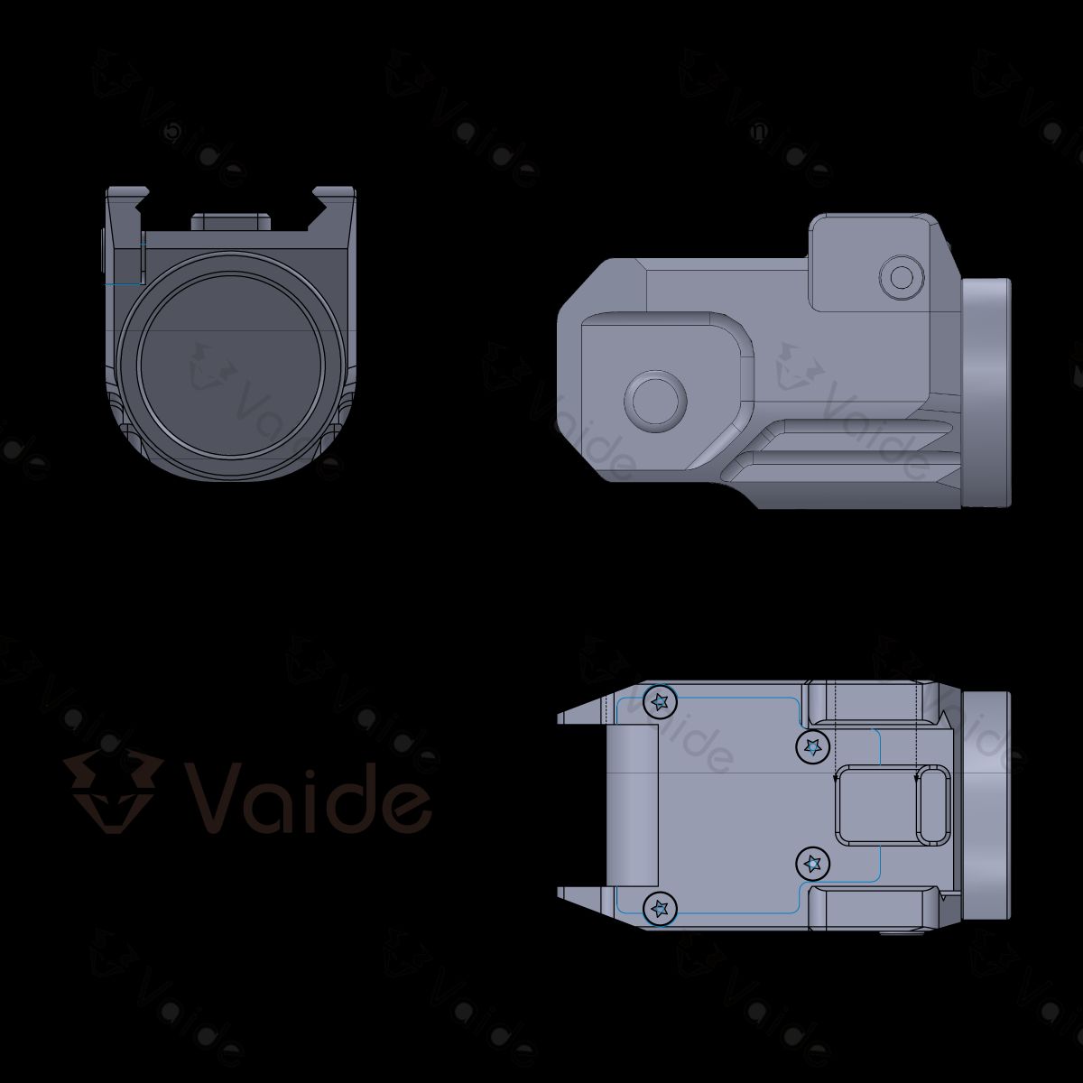 �٥��������ץƥ����� Vaide ������åѡ� ���֥���ѥ��ȥԥ��ȥ��ѥե�å���饤�� FDE Vector Optics Vaide Scrapper Subcompact Pistol Flashlight FDE VAPL-02