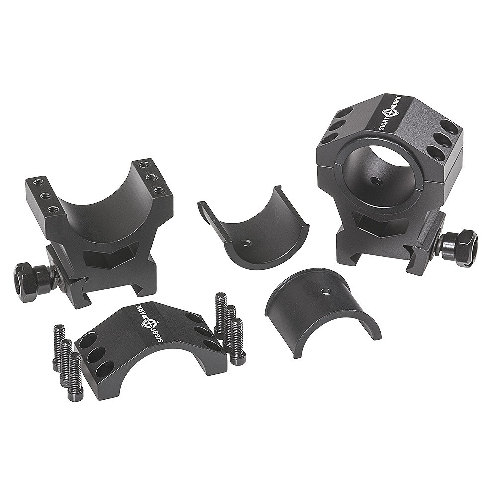 �����ȥޡ��� �������ץޥ���� Tactical Mounting Rings - High Height Picatinny Rings (fits 30mm & 1inch) Sightmark SM34007