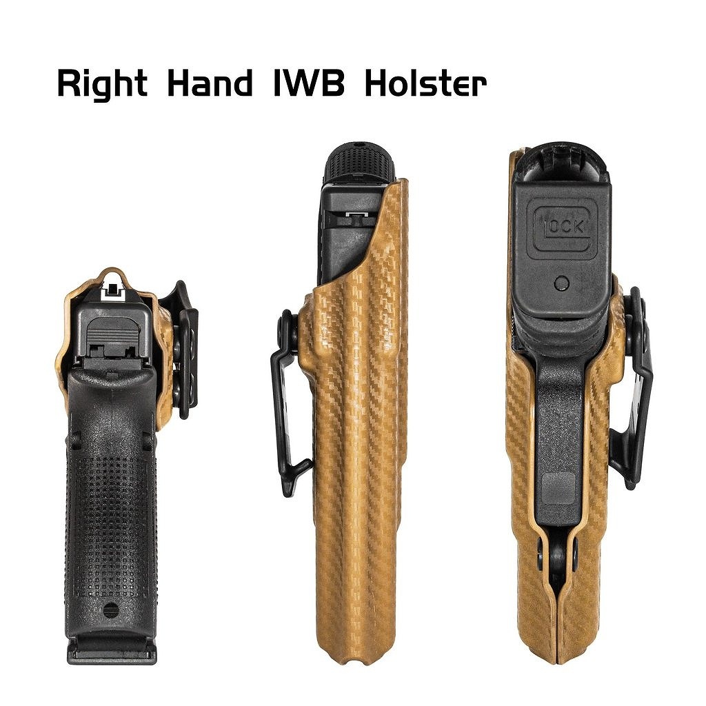 ����Х饤�� �ۥ륹���� �����å� 19 19X 23 32 45 (Gen 1-5) - IWB KYDEX Holster Amberide Glock 19 9 19X 23 32 45 (Gen 1-5) - IWB KYDEX Holster