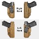 ����Х饤�� �ۥ륹���� �����å� 19 19X 23 32 45 (Gen 1-5) - IWB KYDEX Holster Amberide Glock 19 9 19X 23 32 45 (Gen 1-5) - IWB KYDEX Holster