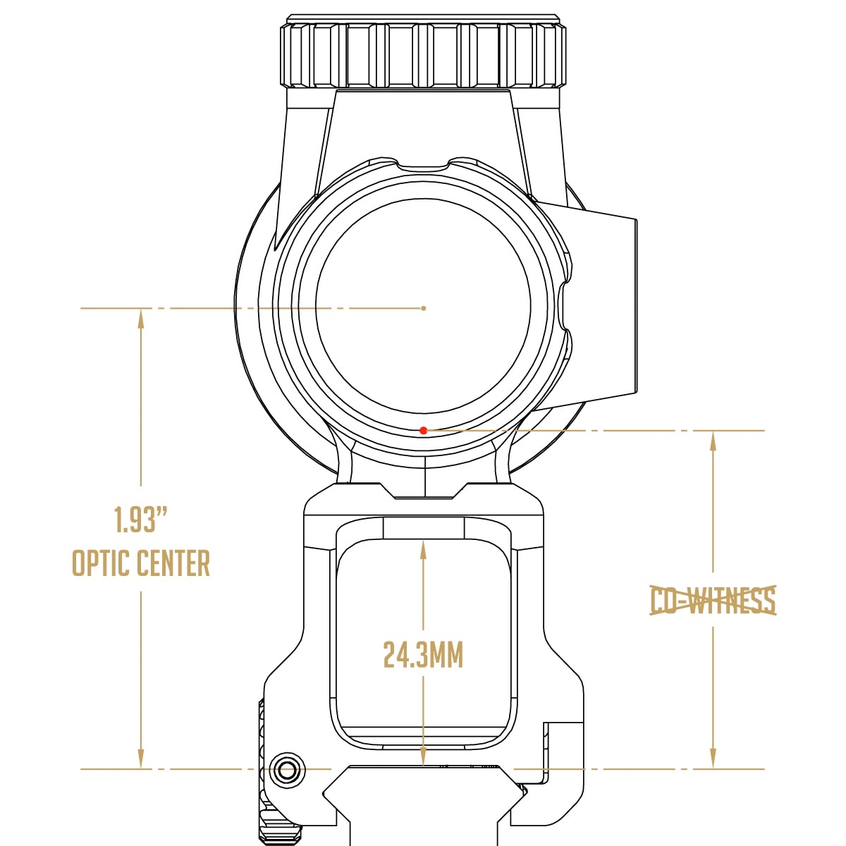 顼 ɥåȥȥޥ Trijicon MRO 1.93 SCALARWORKS LEAP/05 Standalone Mount (1.93'' height) SW0520
