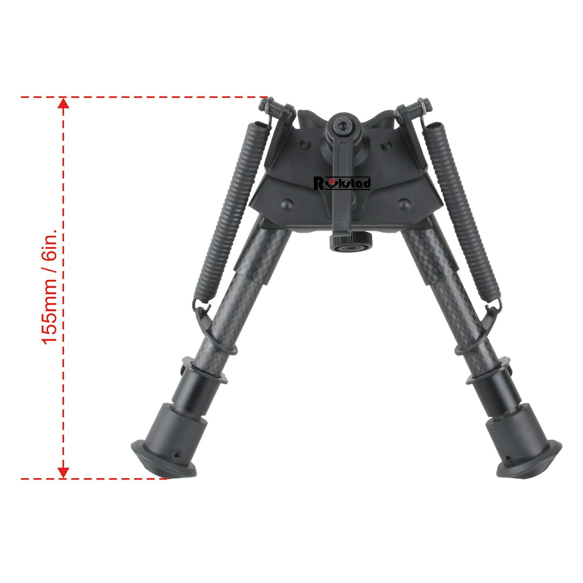 �٥��������ץƥ����� �����ܥ�ե����С���6-9'' �����٥� ���ץ�� �Х��ݥå� Vector Optics Carbon Fiber 6-9'' Swivel Spring Bipod RSCFS-06