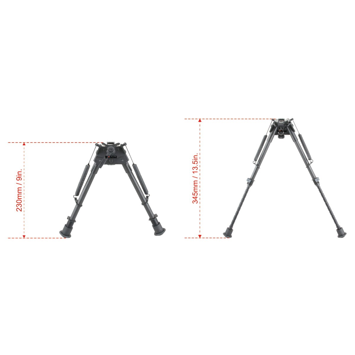 �٥��������ץƥ����� �����ܥ�ե����С���9-13.5'' �����٥� ���ץ�� �Х��ݥå� Vector Optics Carbon Fiber 9-13.5'' Swivel Spring Bipod RSCFS-09