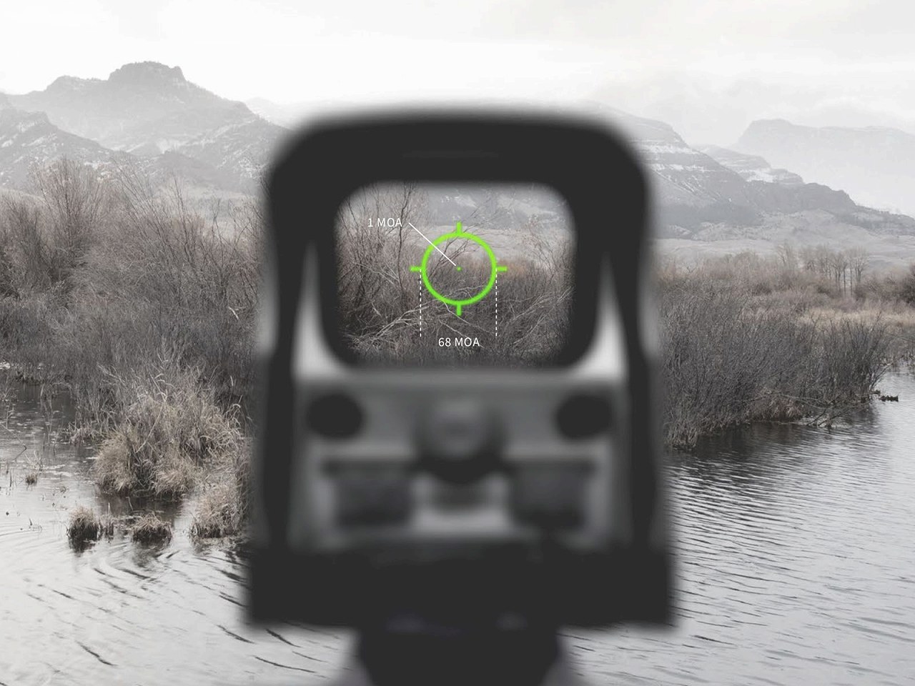�����ƥå� �ۥ������� EXPS2-0GRN EOTECH HWS - Green Reticle; Single CR123 battery;reticle pattern with 68 MOA ring and 1 MOA dot - side buttons-single QD lever EXPS2-0GRN