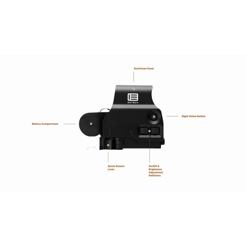 �����ƥå� �ۥ������� EXPS3-2 EOTECH HWS - Single CR123 battery;reticle pattern with 68 MOA ring and (2) MOA dots - sidebuttons-NV-HWS - HWS - Single QD lever EXPS3-2