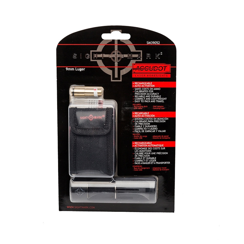 �����ȥޡ��� �ܥ������� Accudot 9mm Luger Red Laser Boresight Sightmark SM39052