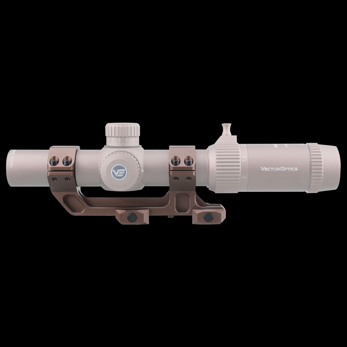 �٥��������ץƥ����� 30mm ���ԡ��� �������ƥ�ɥԥ��ƥ��ˡ� �ޥ���� AR�� ���衼�� FDE Vector Optics 30mm 1-Piece Extended Picatinny AR Mount Coyote FDE XASR-3035