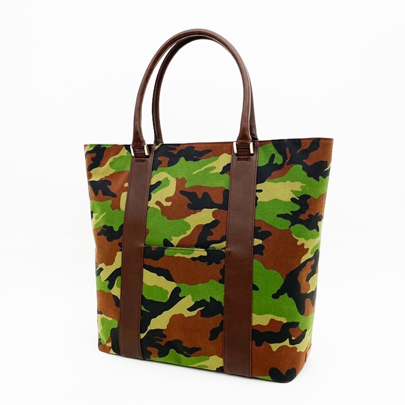 ホンモン コーデュ/ カーフ トートバッグ 迷彩 メンズ レディース 革 日本製 HMK-81550F HOMMON HAKATA コーデュ/ カーフ トートバッグ 迷彩 | BAG | HOMMON（ホンモン）