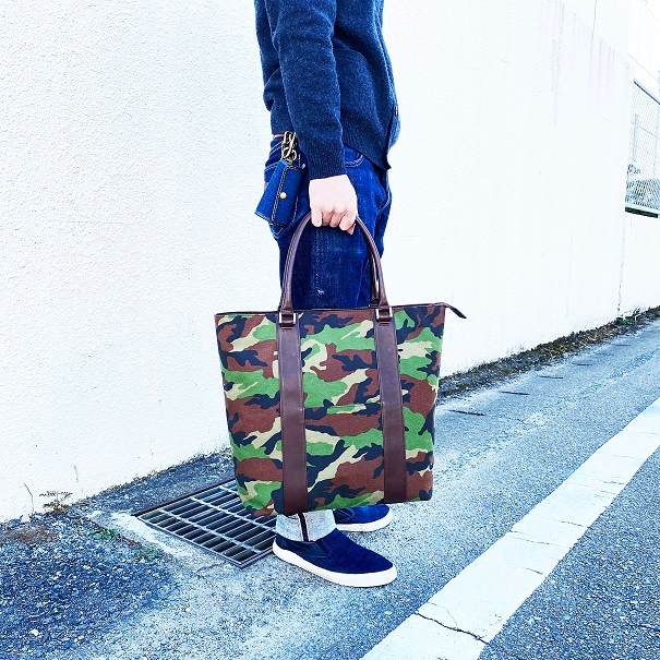 コーデュ/ カーフ トートバッグ 迷彩 | BAG | HOMMON（ホンモン）