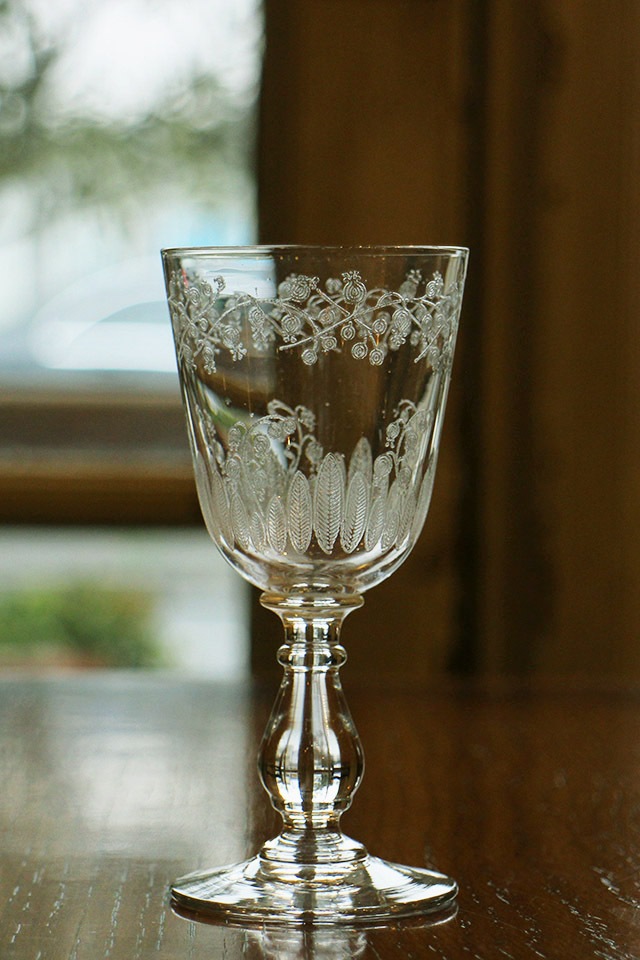 オールドバカラ エナメル デキャンタ＆リキュールグラス計4ピースセット オールドバカラ エナメル デキャンタ＆リキュールグラス計4ピース