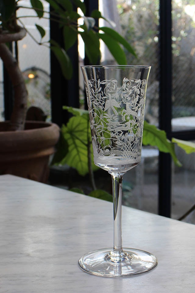 オールドバカラ Baccarat ☆レイラ Leillah☆シャンパングラス希少  