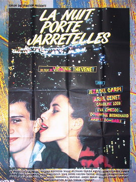 ガーターベルトの夜 1984年 ヴィルジニー・テヴネ監督 映画ポスター,フランスポスター1980年代 Majorelle