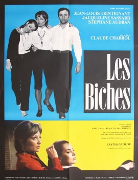 女鹿 1968年 クロード・シャブロル監督 | 映画ポスター,フランス