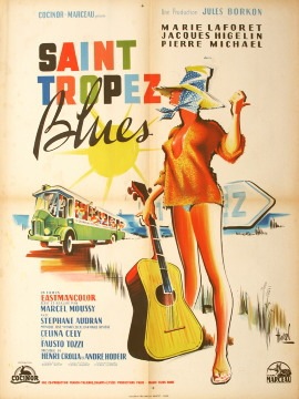 赤と青のブルース 1960年 マルセル・ムーシー監督 | 映画ポスター