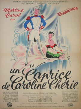 浮気なカロリーヌ 1953年 ジャン・ドヴェーヴル監督 | 映画ポスター  