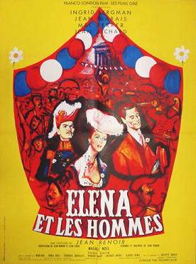 恋多き女 1956年 ジャン・ルノワール監督 | 映画ポスター,フランス