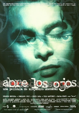 オープン ユア アイズ 1997年 アレハンドロ アメナーバル監督 映画ポスター スペインポスター Majorelle