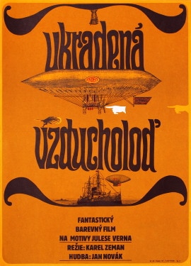 盗まれた飛行船 1967年 カレル・ゼマン監督 | 映画ポスター