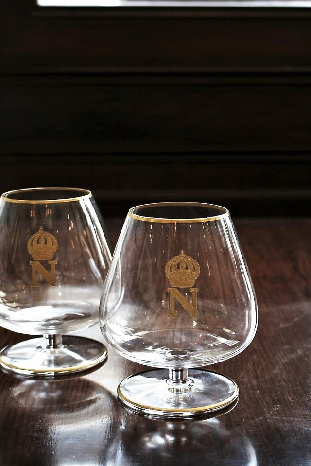 絶版品】SAINT LOUIS サンルイ 金彩 ナポレオングラス2個セット