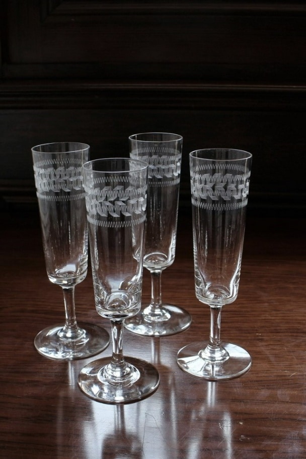 バカラ グレック シャンパンフルート 166mm 5589 | オールドバカラ