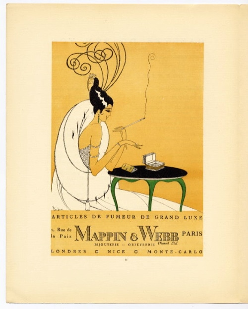アンティーク　リトグラフ　バルビエ　1921年　ガゼットデュボントンから アンティーク リトグラフ バルビエ 1921年 ガゼットデュボントン