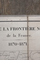 �ե�󥹡���Carte de La FRONTERE NORD-EST�١�����񶭡��ޤ���߼������Ͽޡ�1870~1871ǯ 606911