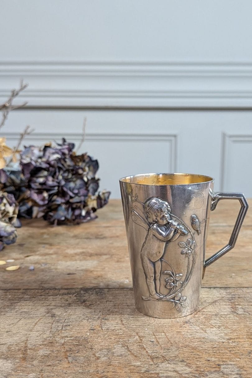 ドイツ ヴュルテンベルク（WMF）社 フェアリーが描かれたシルバープレ