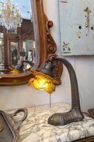 フランス アンティーク ルイ16世様式 マホガニー レザートップ デスク 鍵付き フランス アンティーク ルイ16世様式 マホガニー レザートップ