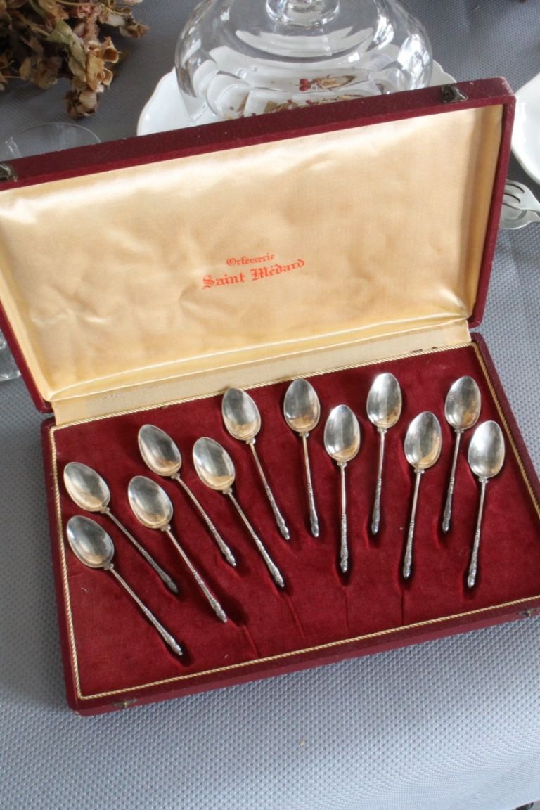 フランス Saint Medard（サン・メダ―ル）シルバープレーテッドスプーン