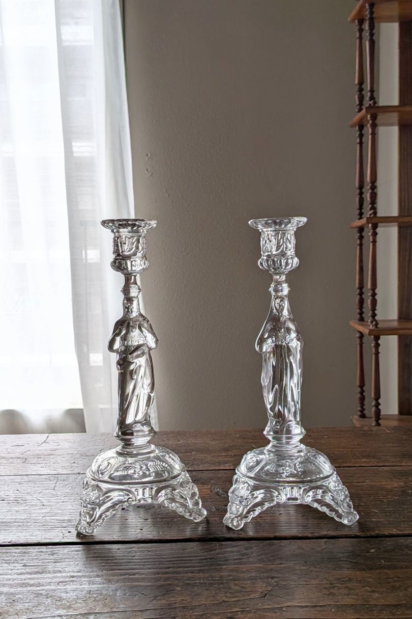 ベルギー キリストのクリスタルキャンドルスタンド 7162_04_05