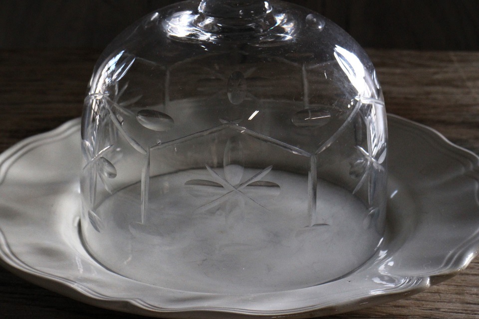 フランス カットガラスのガラスドーム 6140 | グラスウェア,その他の