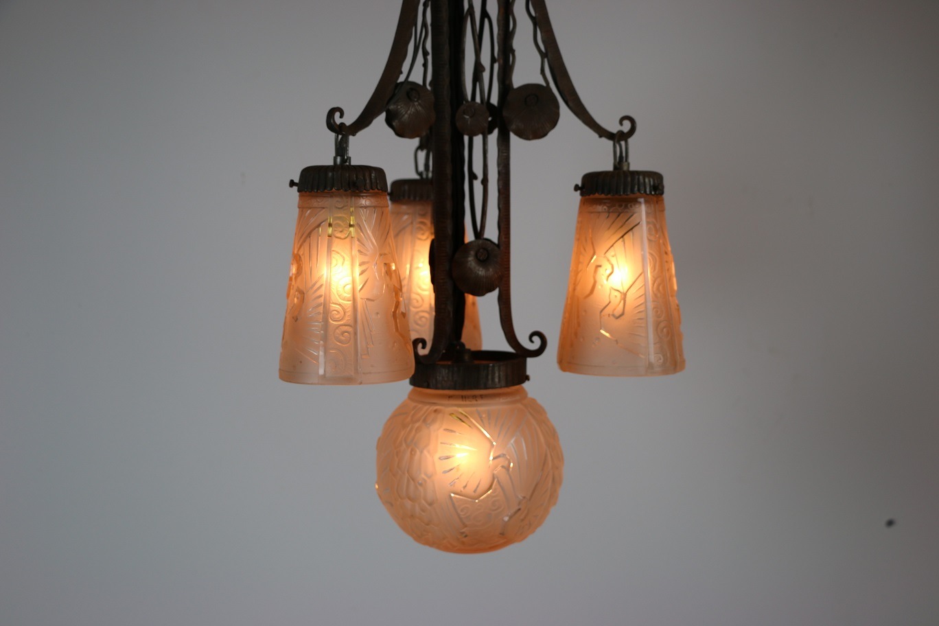 ミューラー アールデコ 4灯シャンデリア 4243 照明 シャンデリア Majorelle