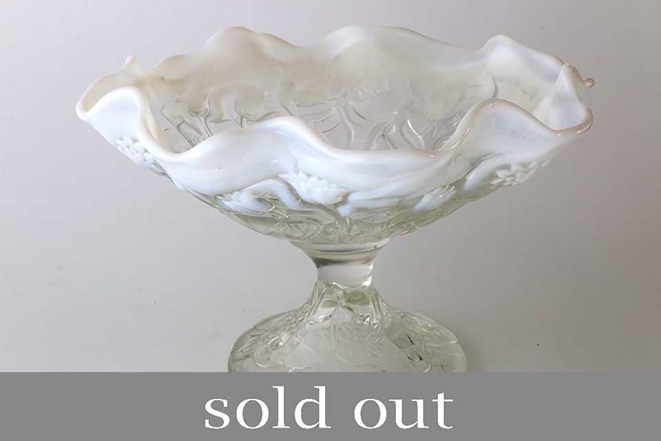 オールドフェントン　コンポート　レア　ガラス　FENTON オールドフェントン コンポート レア ガラス FENTON 2025年最新