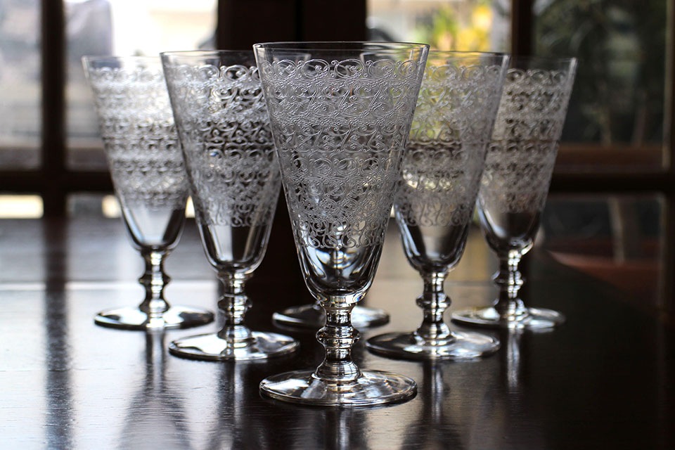 オールドバカラ　Rohan ローハン　シャンパングラス　クープ オールドバカラ Baccarat ローハン Rohan シャンパングラス