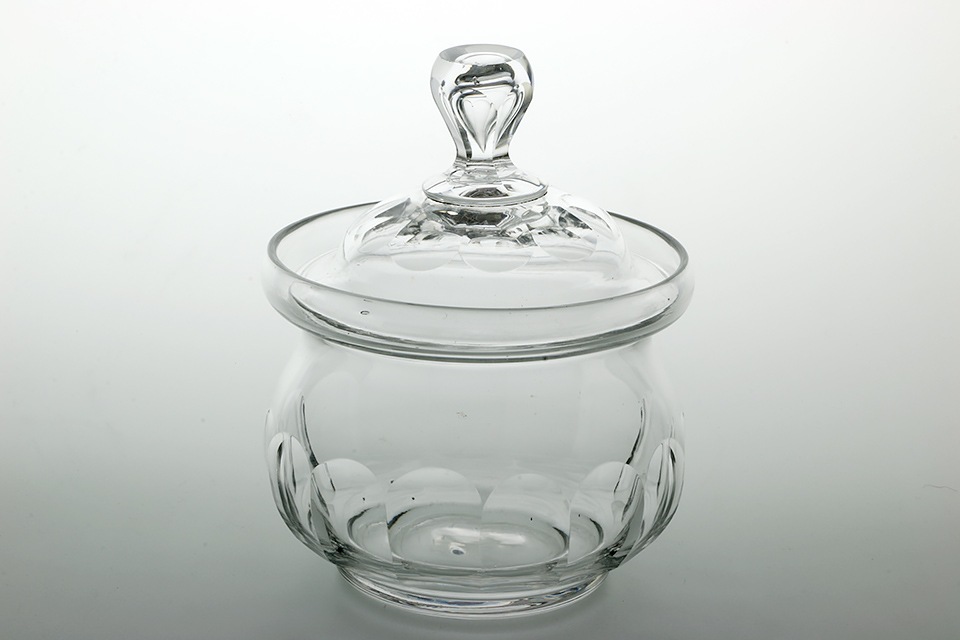 バカラ フラットリブ シュガーポット123mm 1779 オールドバカラ テーブルウェア その他 Majorelle