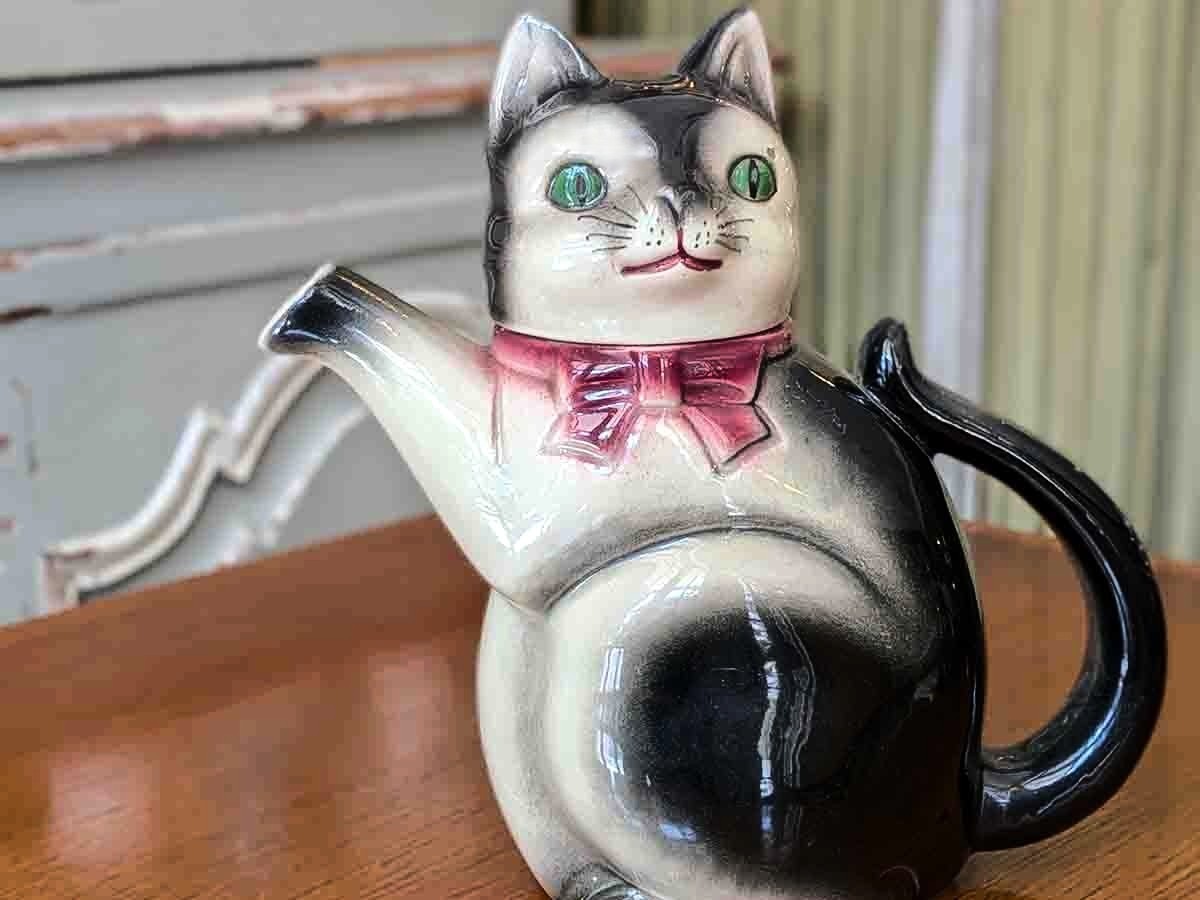 西ドイツ 1940年代 Cortendorf コルテンドルフ社 猫のポーセリン