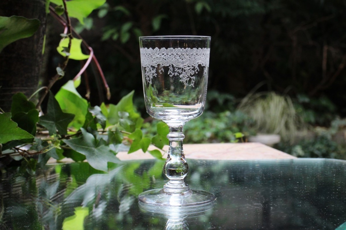 サンルイ ワイングラス 1908年カタログ掲載 115mm 6722 | オールド