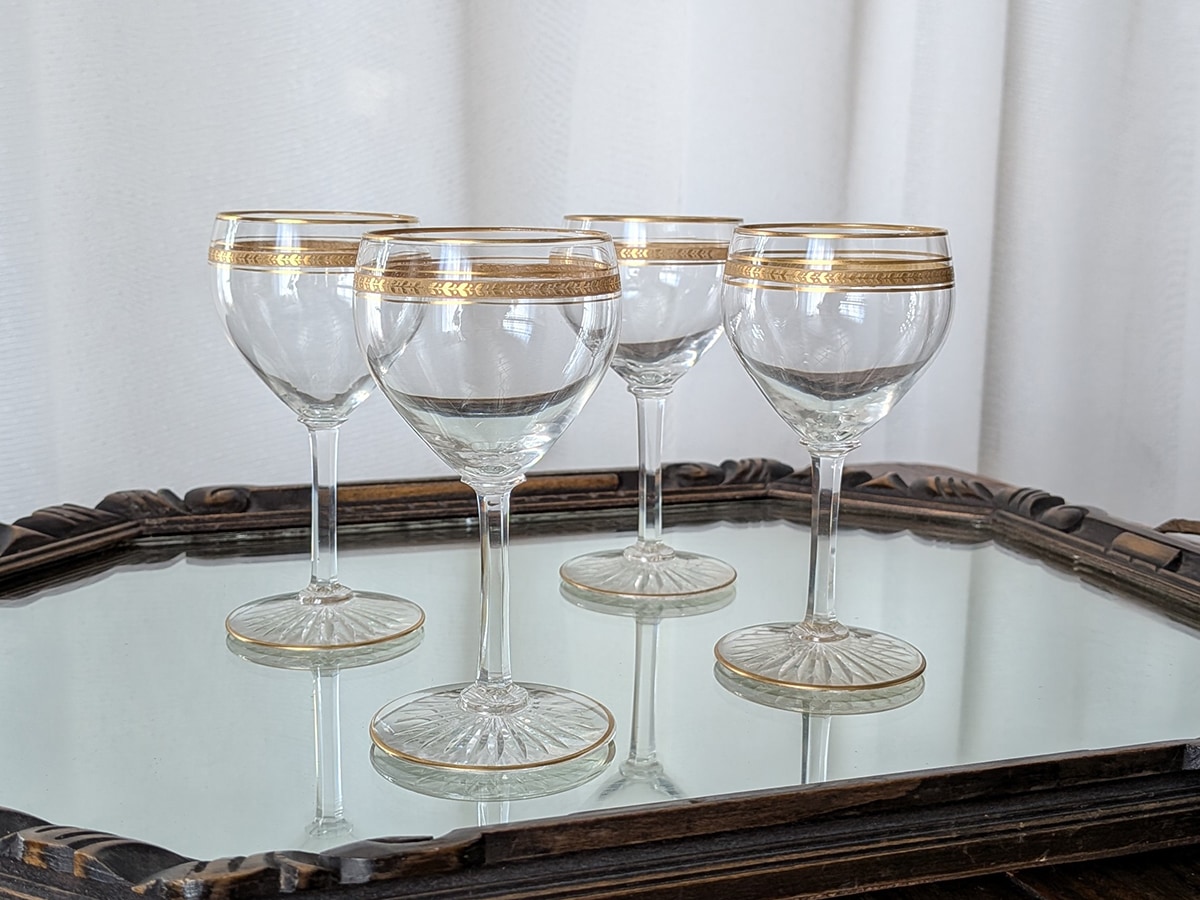 ヴァルサンランベール 金彩ワイングラス 121mm 6868 | ヴァルサン