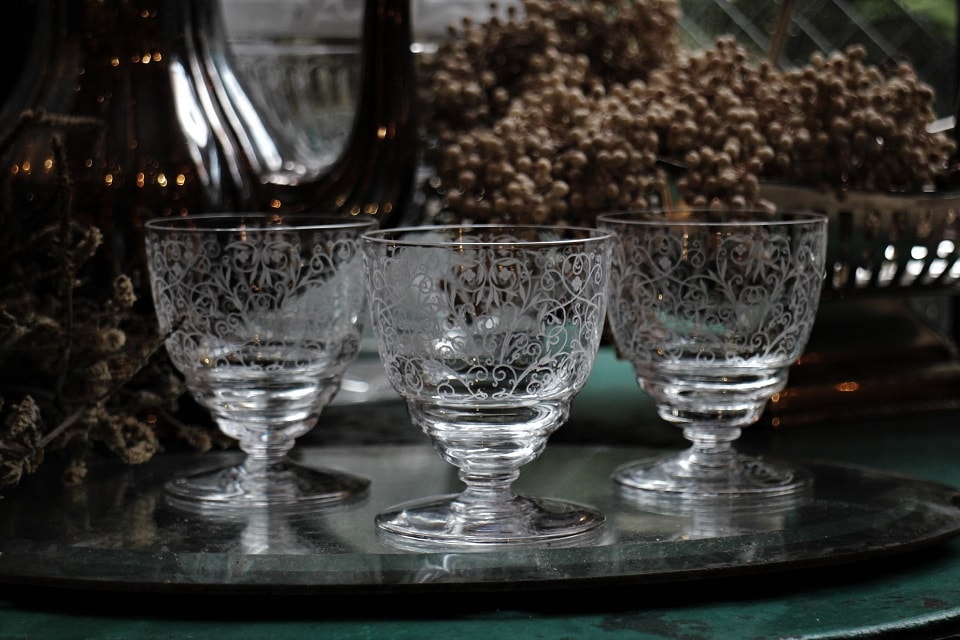 バカラ ルリ（リュリ）グラス 1936年以降 79mm 5309 | オールド